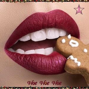 Jeffree Star | ‘H*e H*e H*e’ Velour Liquid Lipstick | NiB deep red metallic HtF